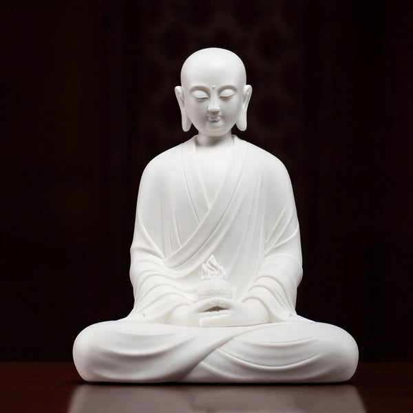 Dehua White Porcelain Ksitigarbha with Flaming Jewel