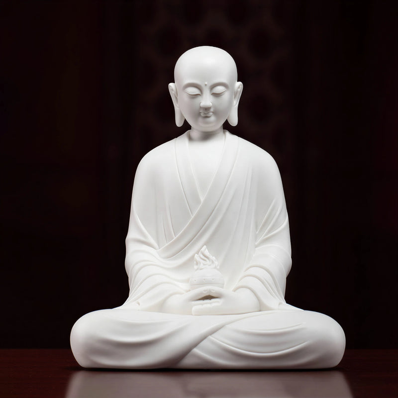 Dehua White Porcelain Ksitigarbha with Flaming Jewel