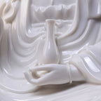 Detail of the vase held at the center of the Guanyin sculpture