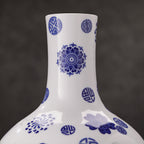 Cobalt Celestial Sphere Reticulated Vase
