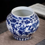 Unglazed base and firing coloration on the contemporary Guiguzi jar