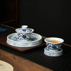 Personal Jingdezhen tea arrangement with four coordinated pieces