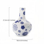 Size guide for the Jingdezhen linglong Tianqiu vase at 21.5 cm high