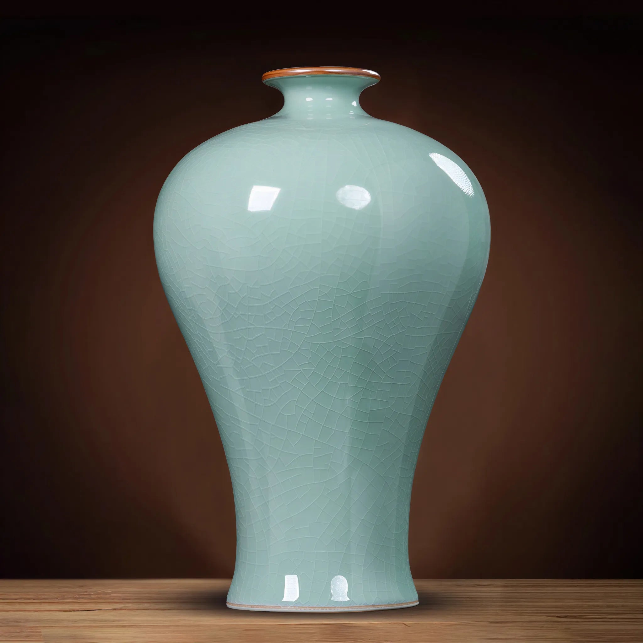 Side profile of the high-shouldered Meiping form