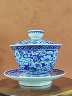 Imperial Wood-Fired Millefleurs Porcelain Gaiwan