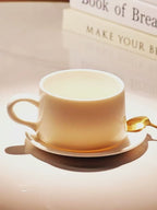 Blanc de Chine "Floating Arc" Coffee Cup and Saucer