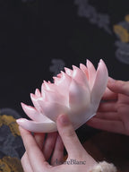 Handmade Underglaze Porcelain Lotus Incense Holder