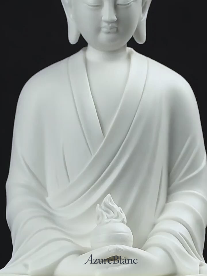 Blanc de Chine Seated Di Zang Sculpture