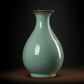 Celadon Yuhuchun Vase with Ice Crackle Glaze