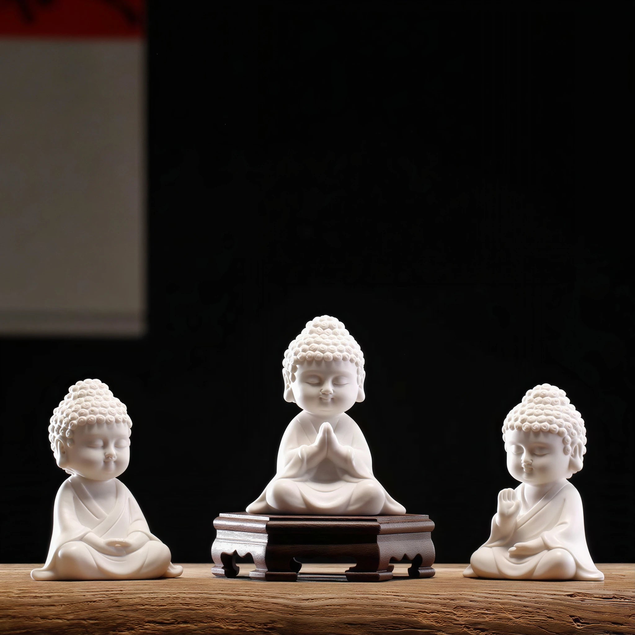 Contemplation, Serenity and Reverence Buddha pose options