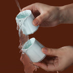 Water rinsing the Yingqing begonia tasting cups