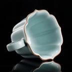 Base detail of the Ru-style celadon coffee cup