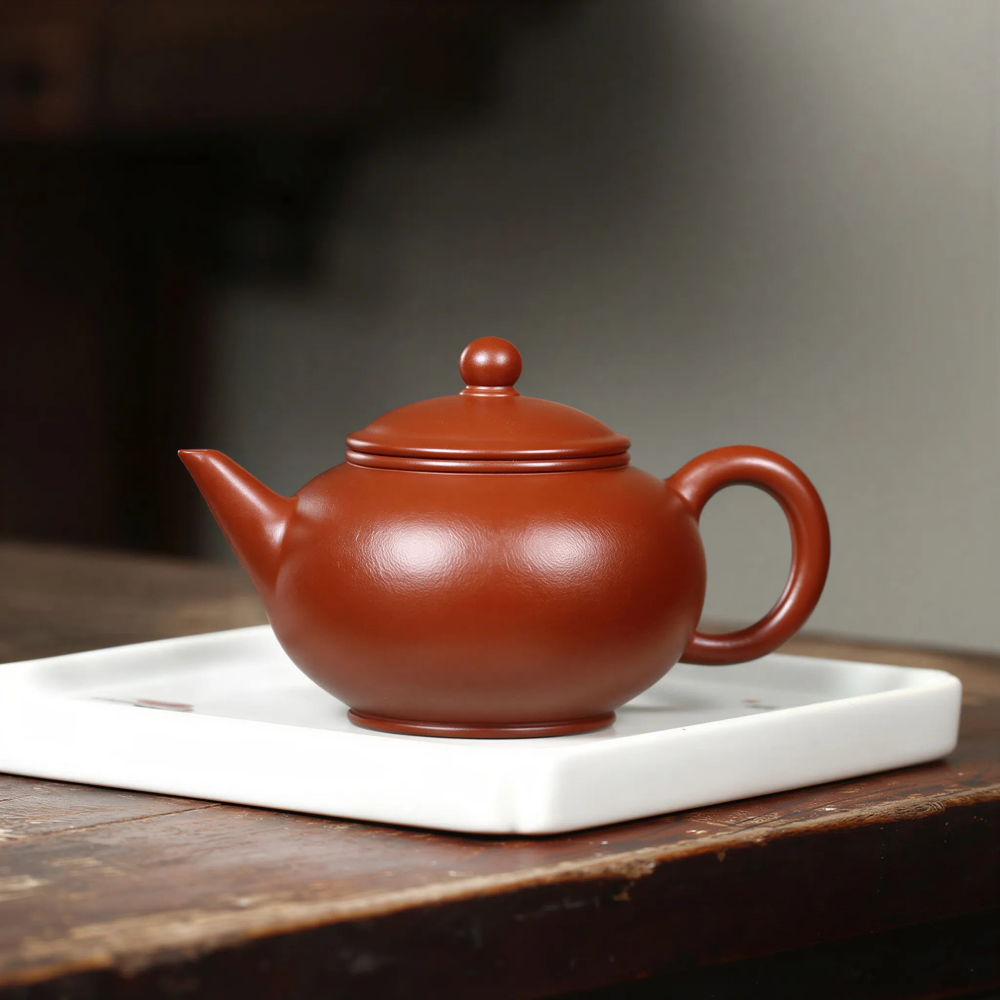 Zi Sha Da Hong Pao Shui Ping Teapot