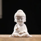Close view of the Contemplation Buddha figure