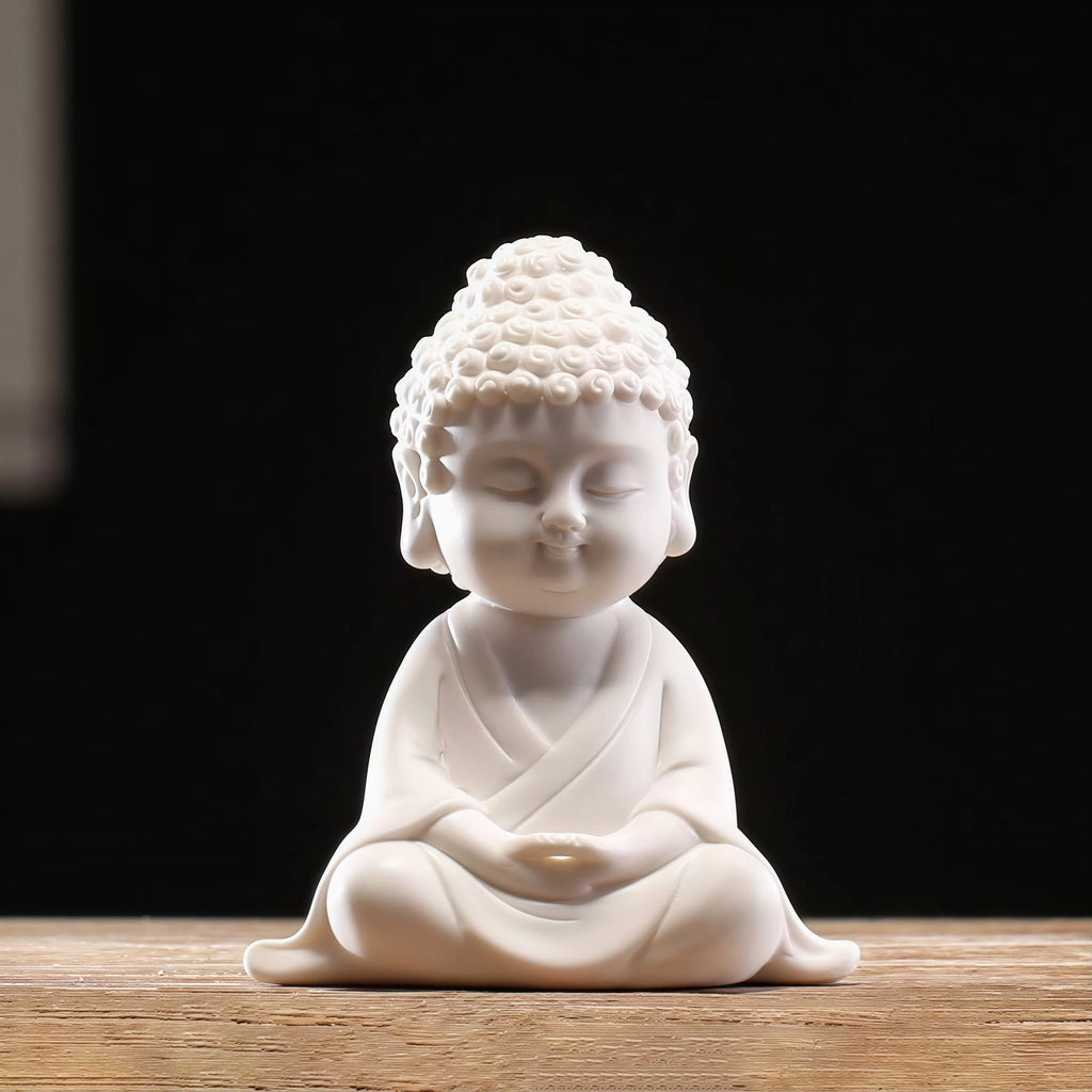 Close view of the Serenity Buddha figure