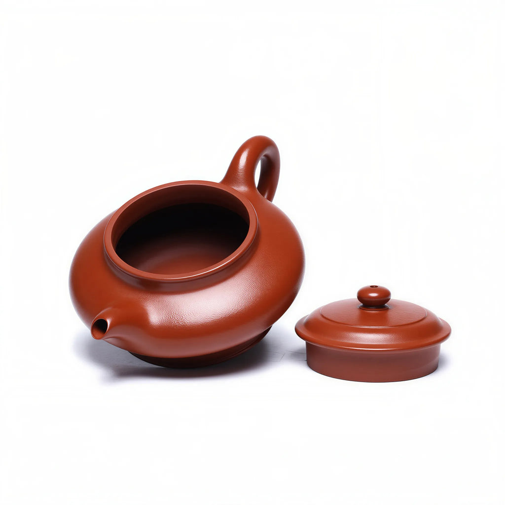 Open Xu Bian teapot viewed from above