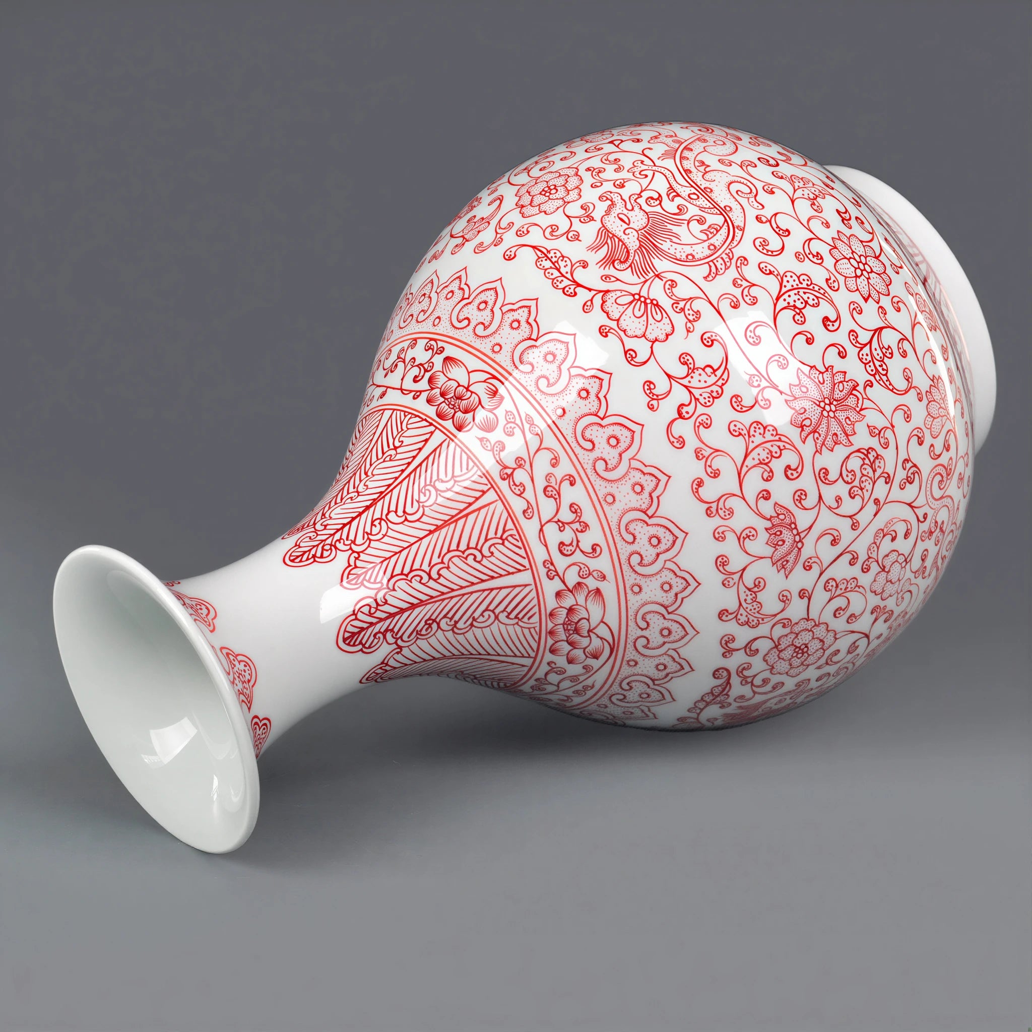 Yuhuchun vase with fitted wooden base and presentation box